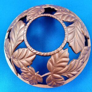 Yankee Candle Illumina autumn leaves bronze color candle topper